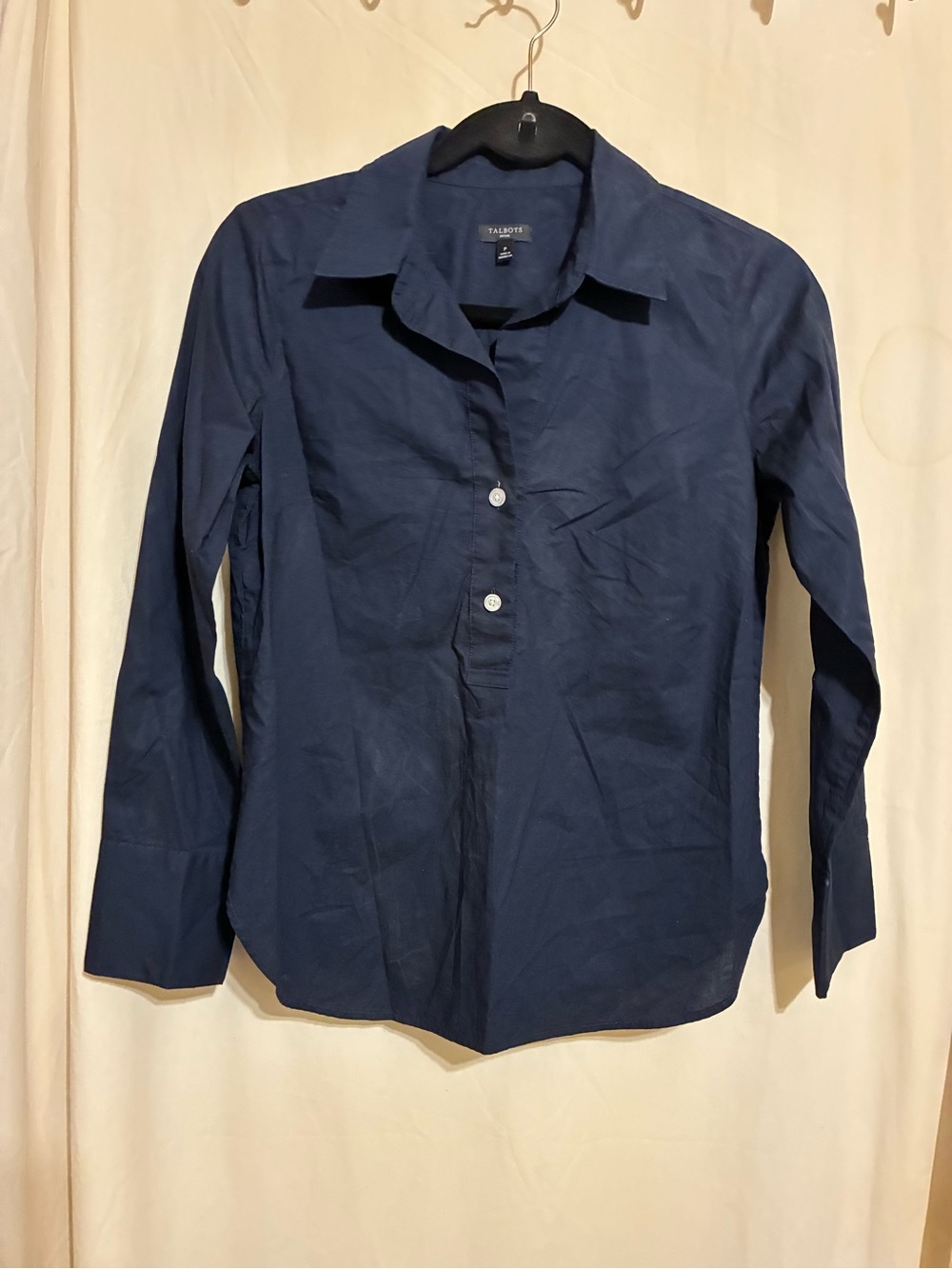 Talbots Quarter Button Blouse - Picture 5 of 10